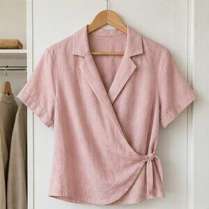 Blush Pleated Blouse